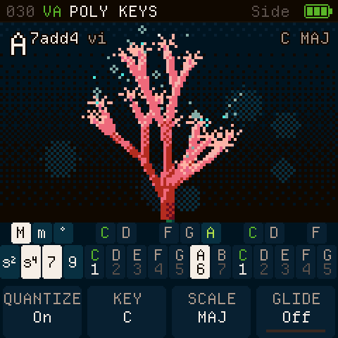 The Side layout: a pink coral
